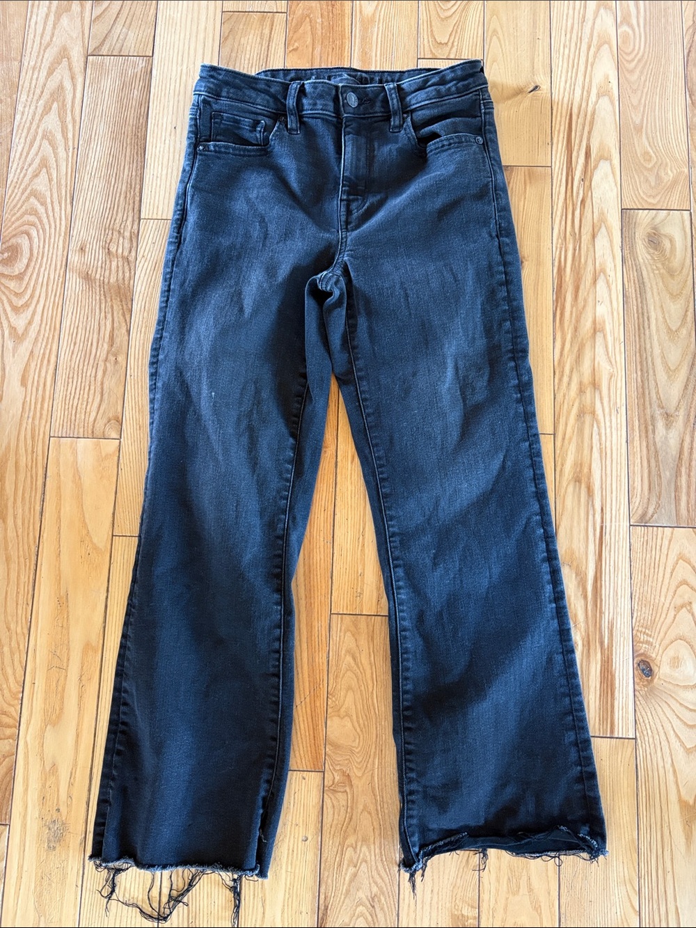 American Eagle Outfitters Black Flare Wide-Leg Jeans